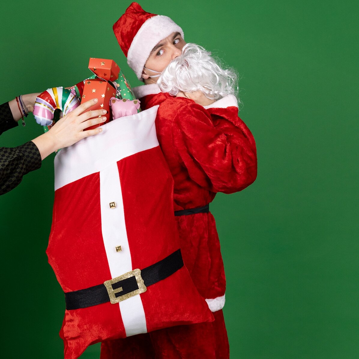 Bolsita para regalos - Papá Noel