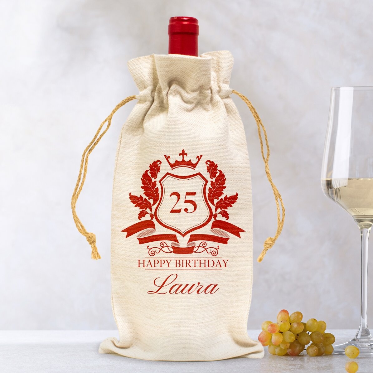 Bolsa personalizada para botella de vino - Royalty