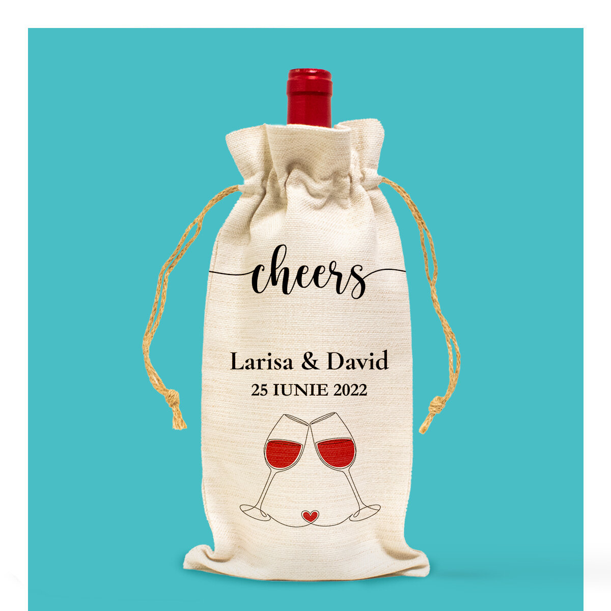 Bolsitas personalizadas para botellas de vino