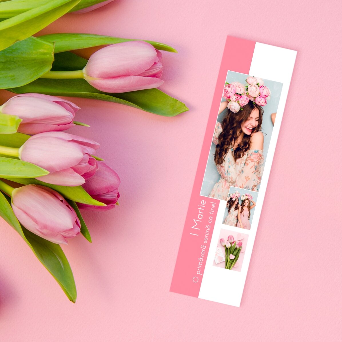 Marcapáginas personalizado con 3 fotos y texto: «You are special»