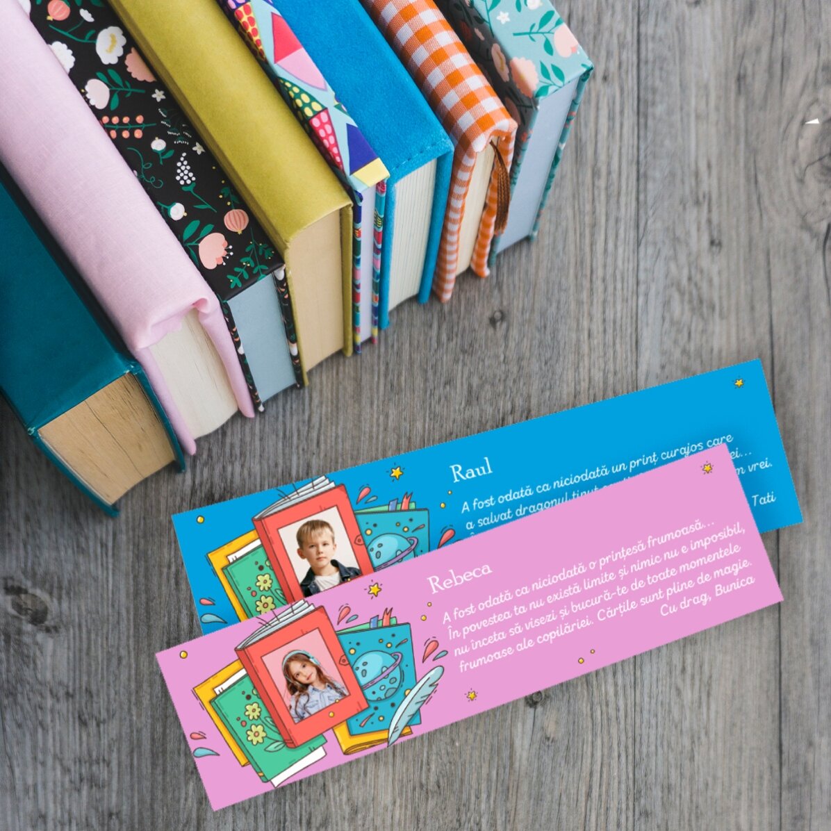 Marcapáginas personalizado con foto y mensaje - Tu historia