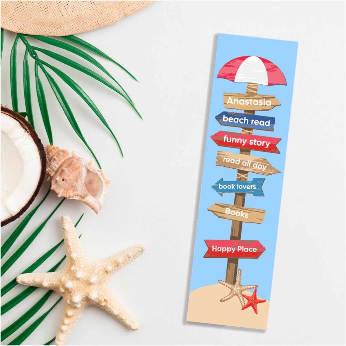 Marcapáginas personalizado con texto - Libros
