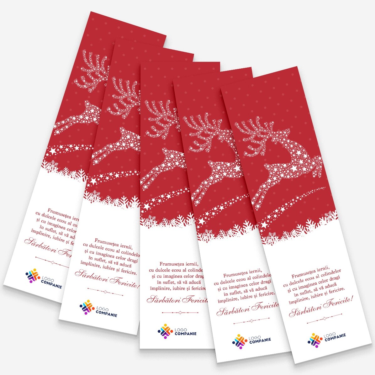 Personalised bookmark with text and logo - The Magic of Christmas