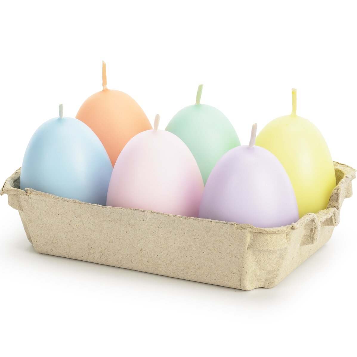 Juego de 6 velas - Huevos de Pascua