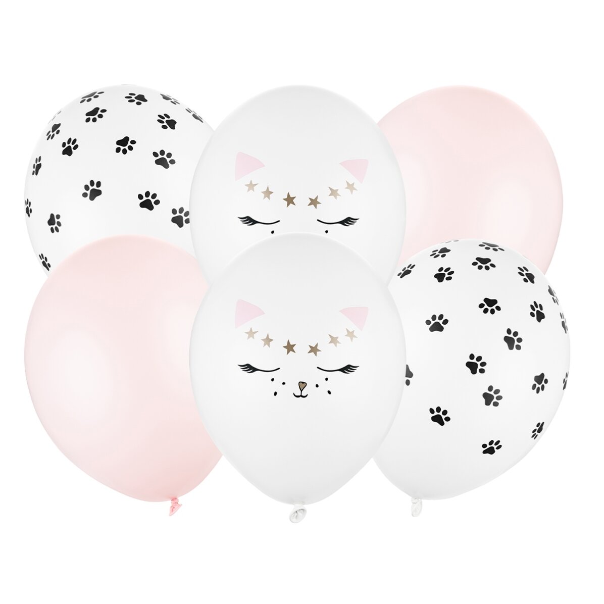 Lote de 6 globos surtidos - Gatitos