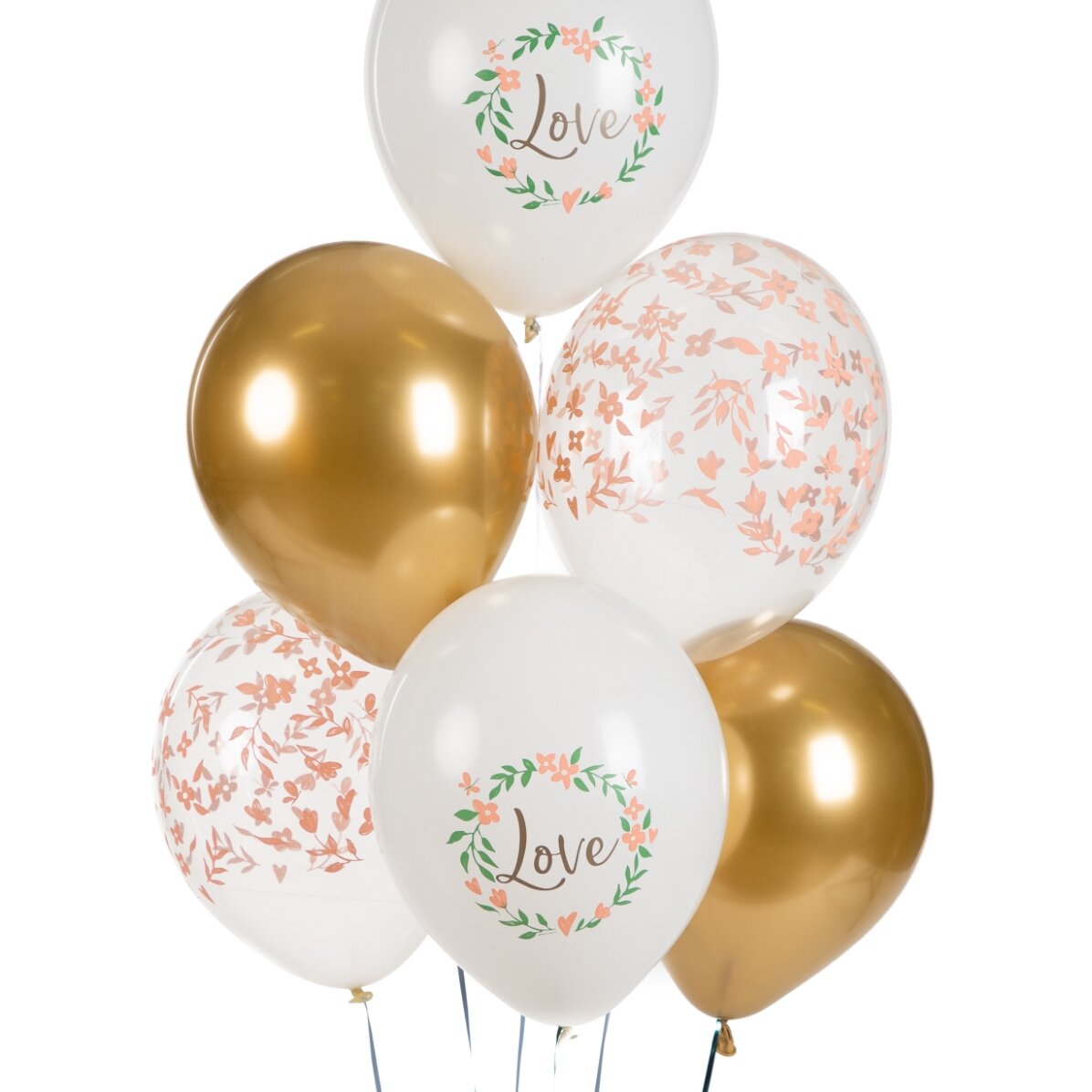 Lote de 6 globos surtidos - Love