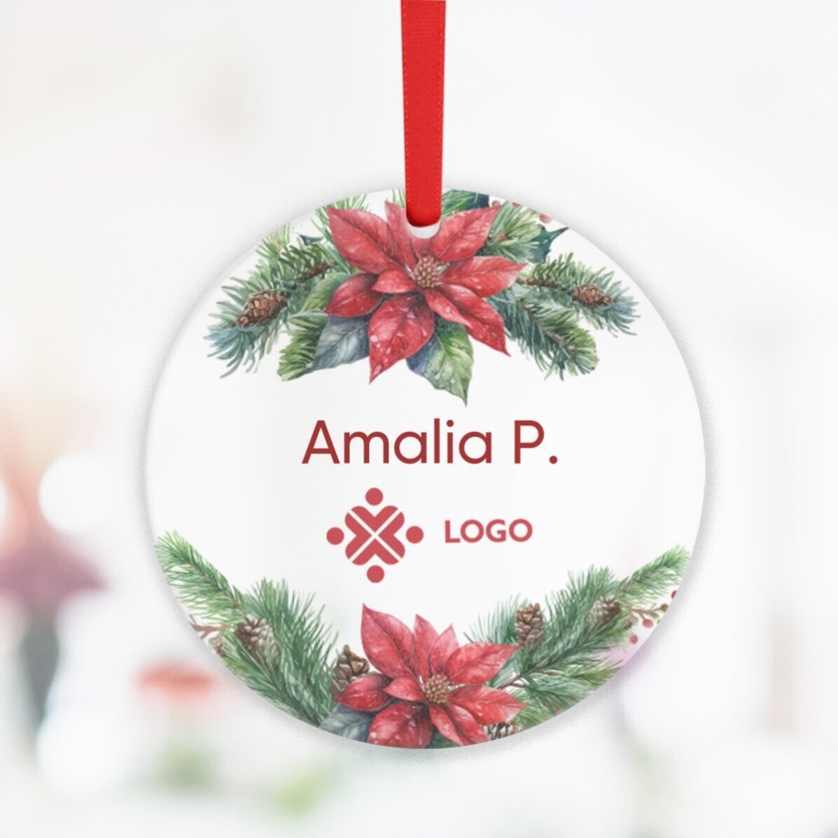 Lote de regalo de Navidad personalizado con logotipo y mensaje - Navidad