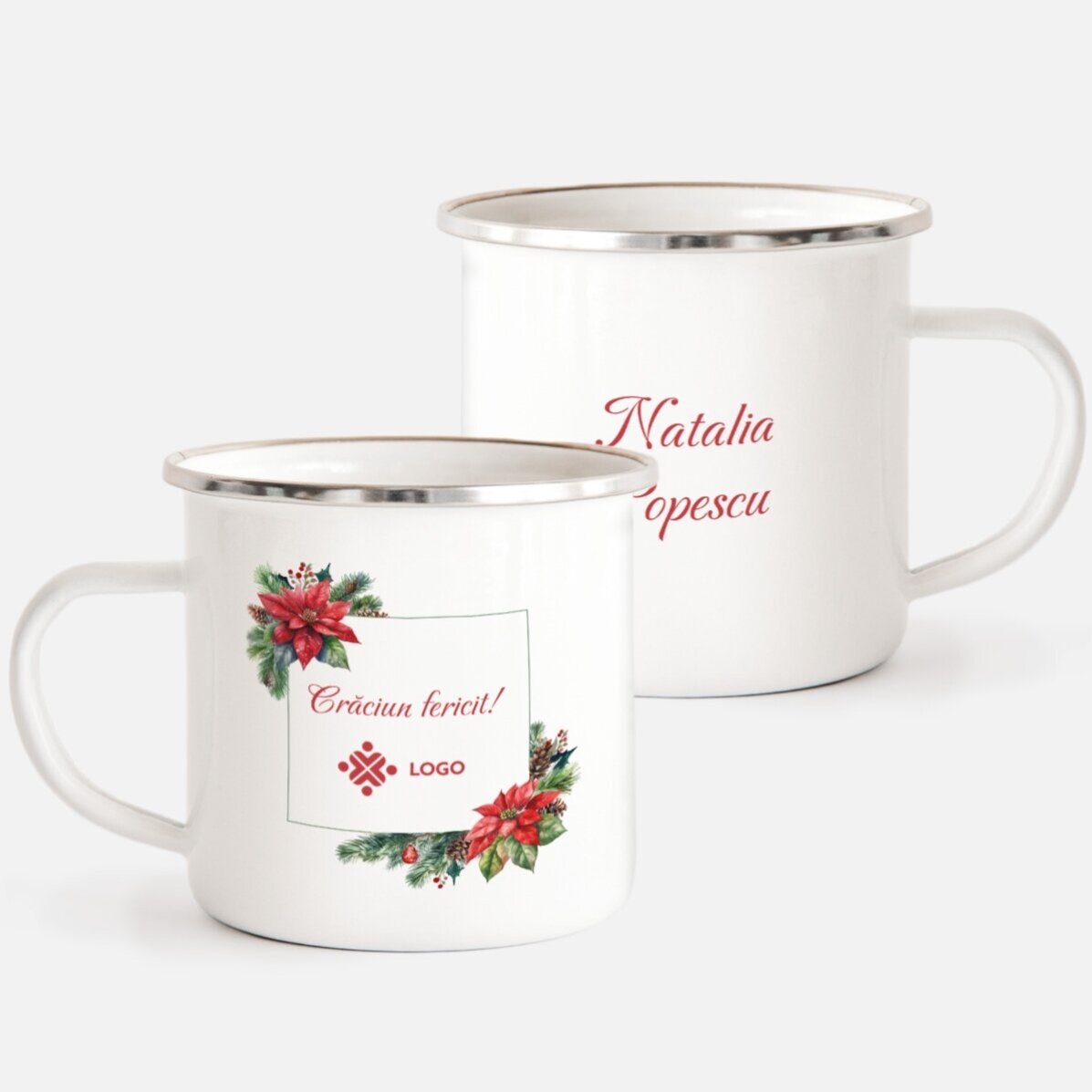 Lote de regalo de Navidad personalizado con logotipo y mensaje - Navidad