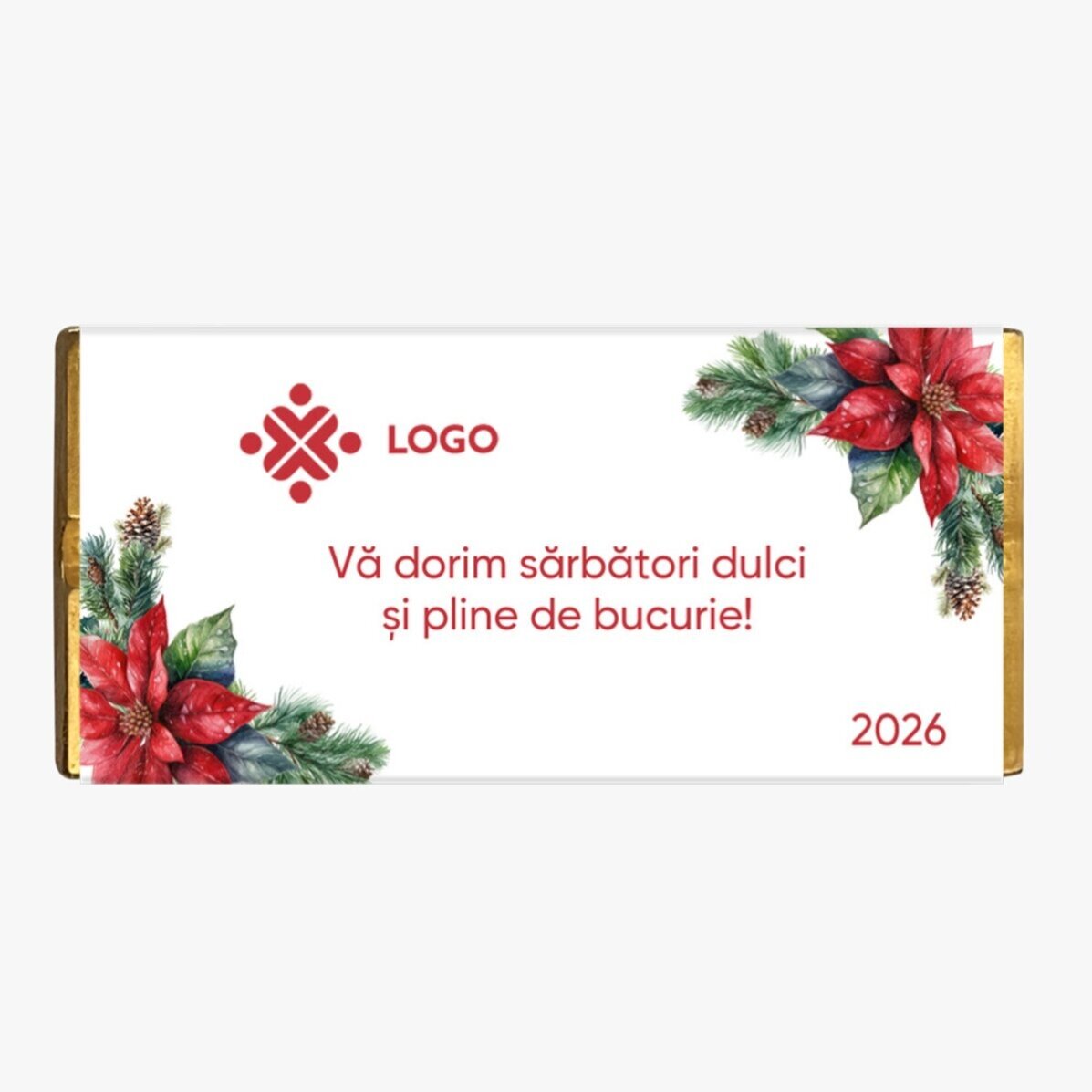 Lote de regalo de Navidad personalizado con logotipo y mensaje - Navidad