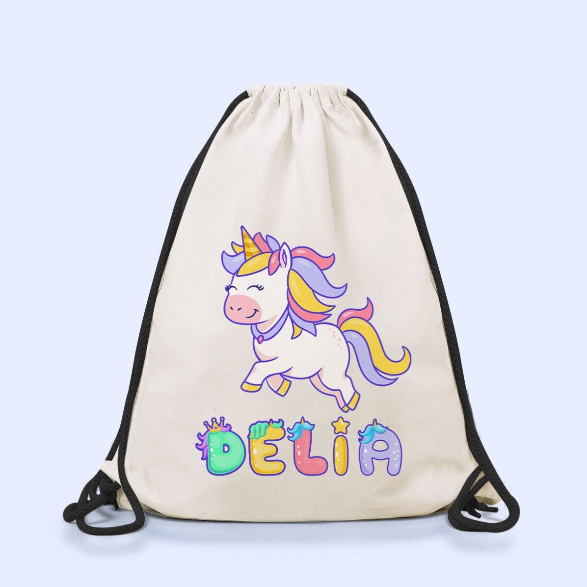 Conjunto personalizado para la guardería o el colegio – Unicornio