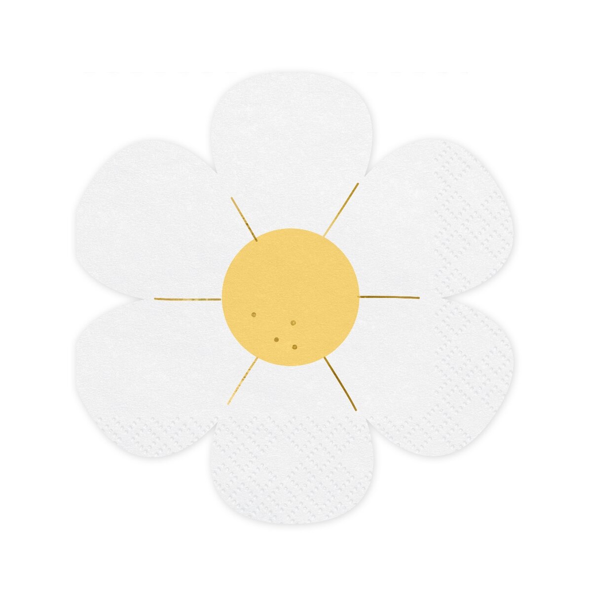 Juego de 12 servilletas decorativas - Margaritas