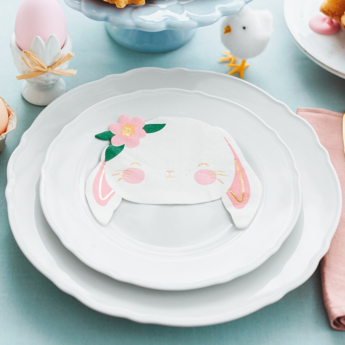 Juego de 20 servilletas decorativas - Bunny