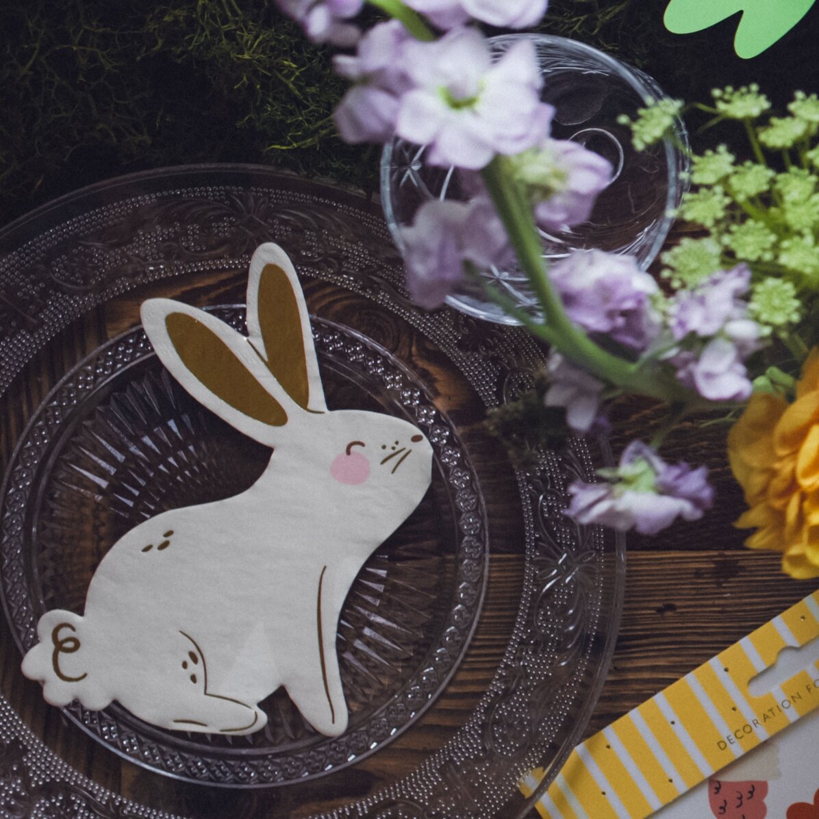 Juego de 20 servilletas decorativas - Conejito