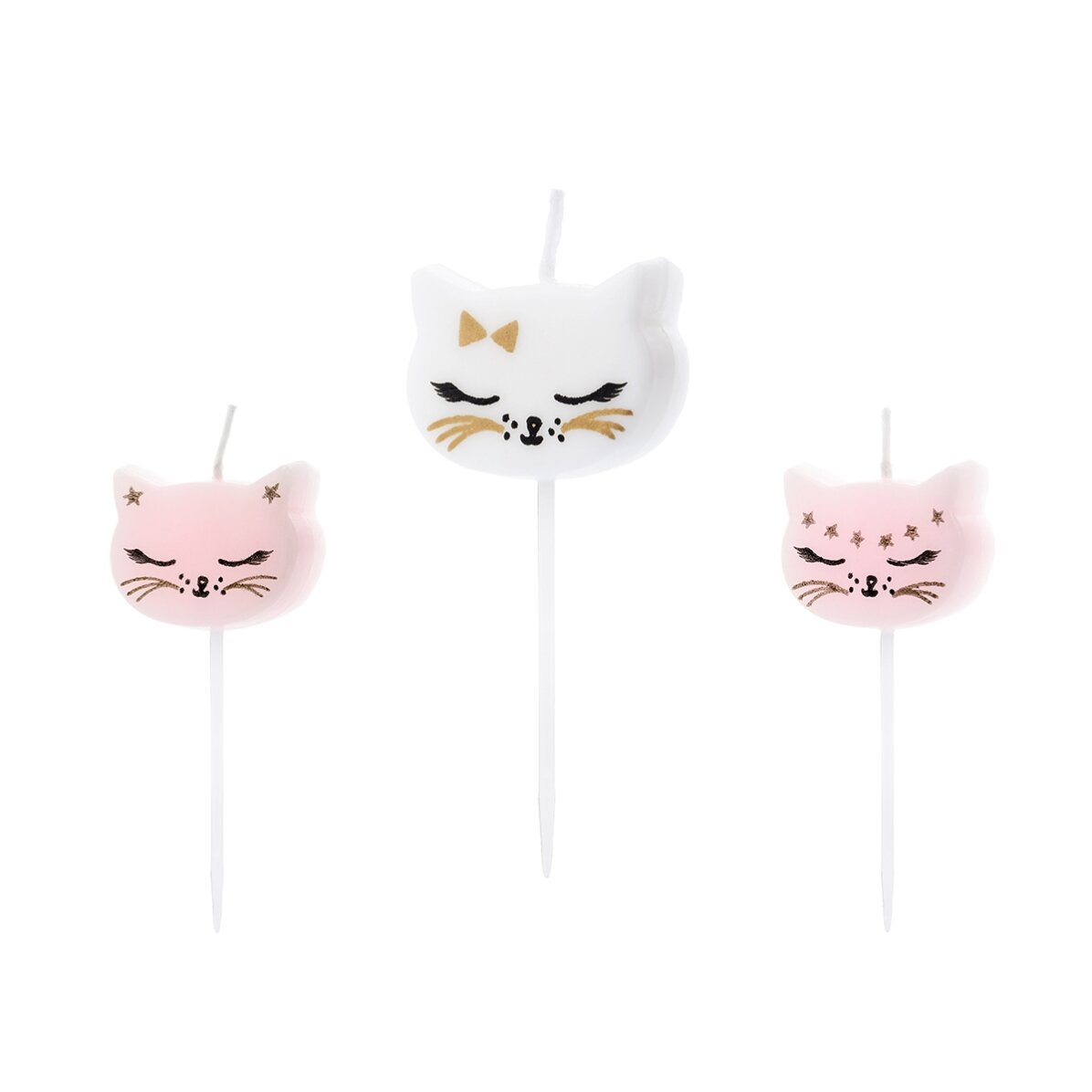 Velas para tartas - 6 gatitos
