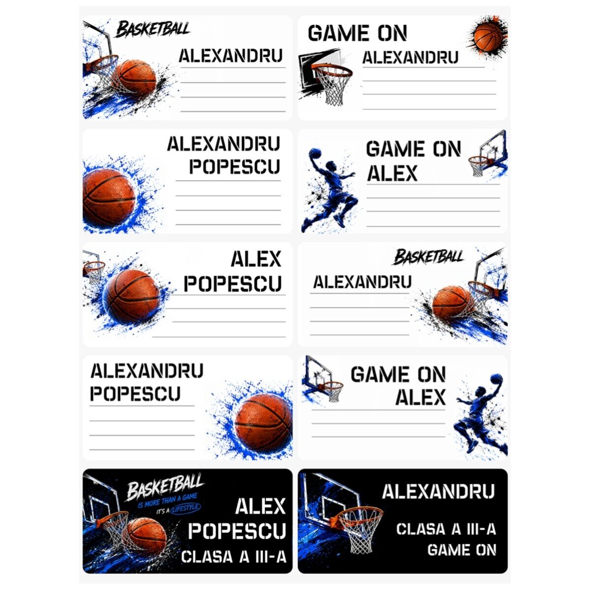 Equipación personalizada para el colegio - Baloncesto