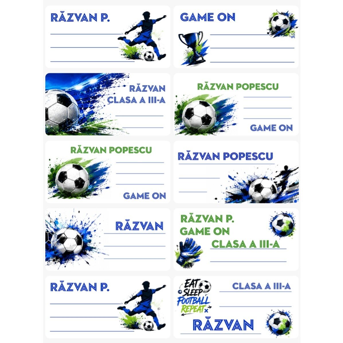 Equipación personalizada para el colegio - Fútbol