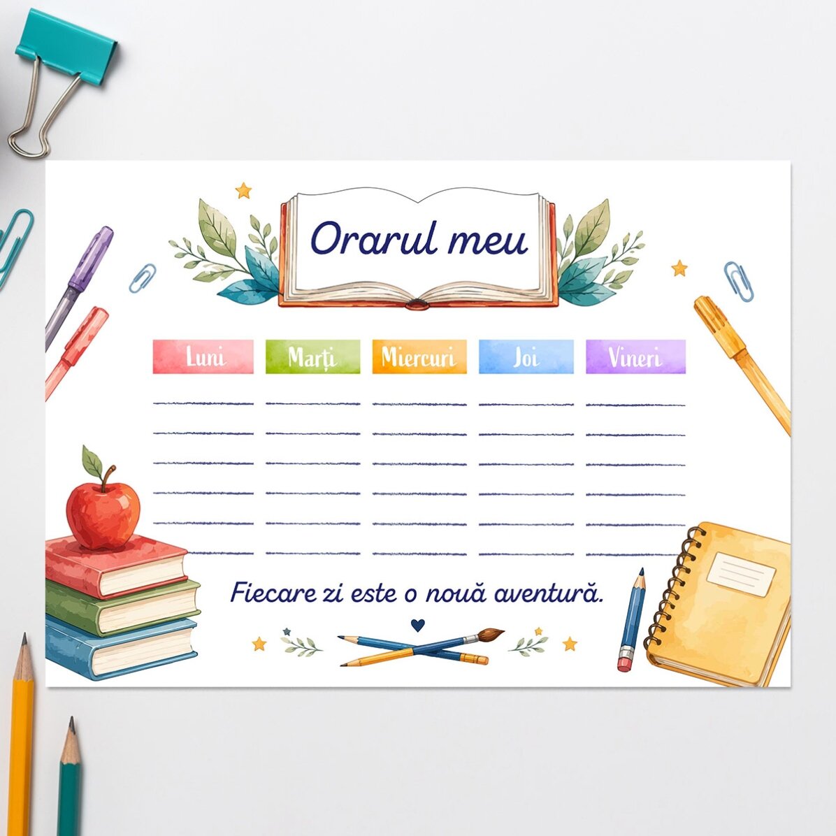 Set personalizado para el colegio – Bienvenidos de nuevo