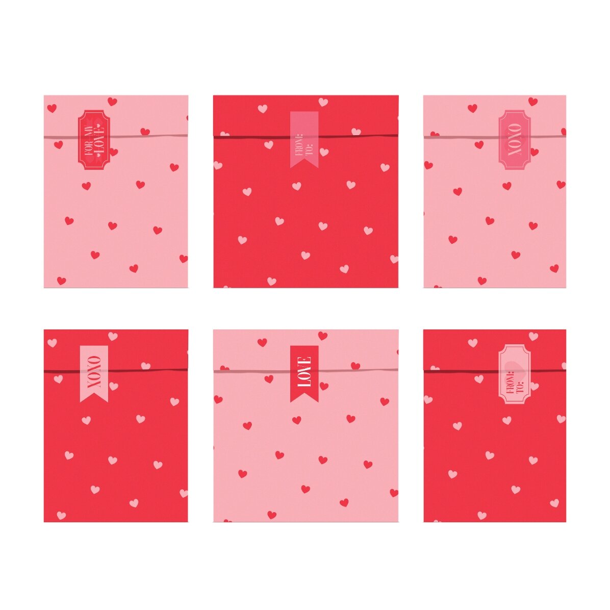 Lote de bolsitas de regalo - Love is in the air