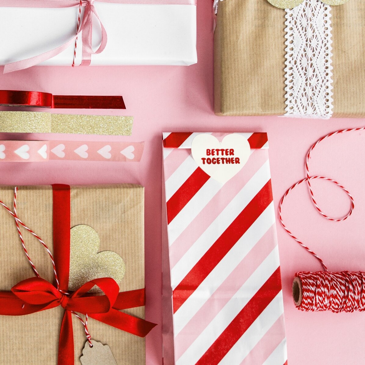 Lote de bolsitas de regalo - Sweet love