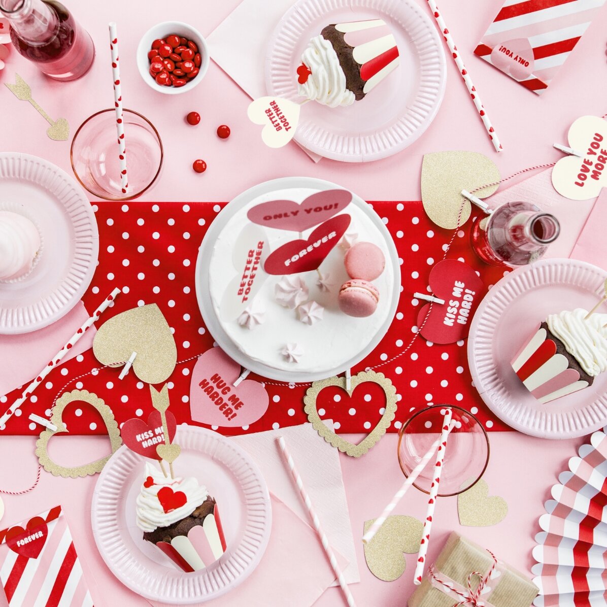 Lote de bolsitas de regalo - Sweet love