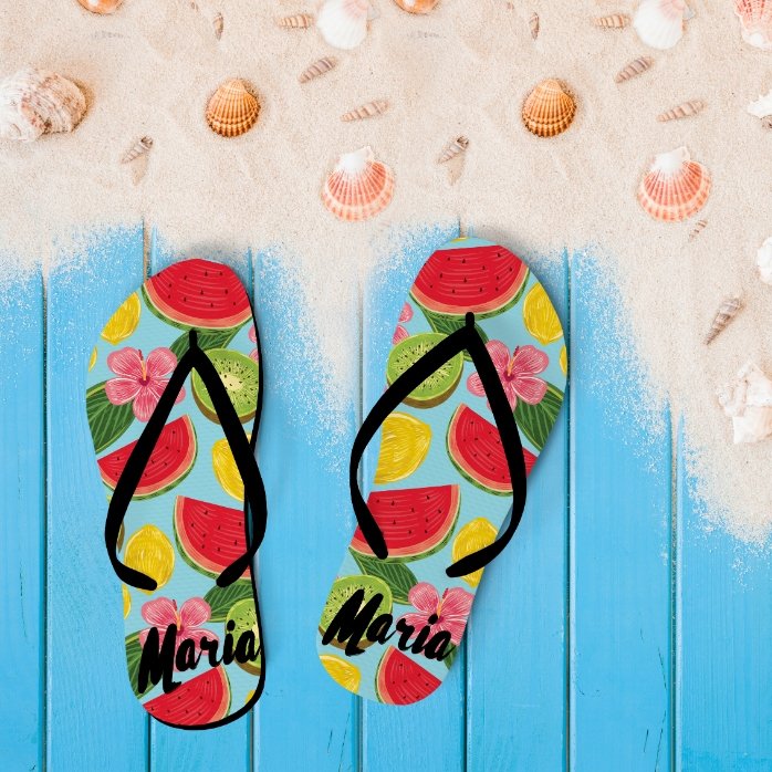 Chanclas personalizadas para niños con texto - Watermelon