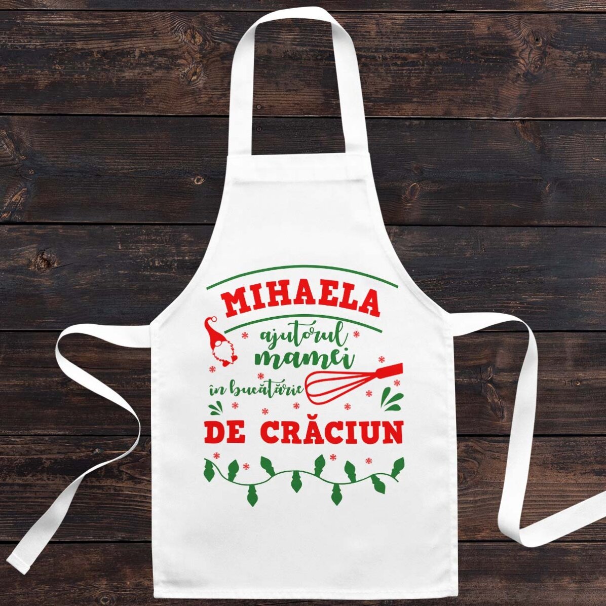 Cuchara para niños personalizada con texto - Navidad en la cocina