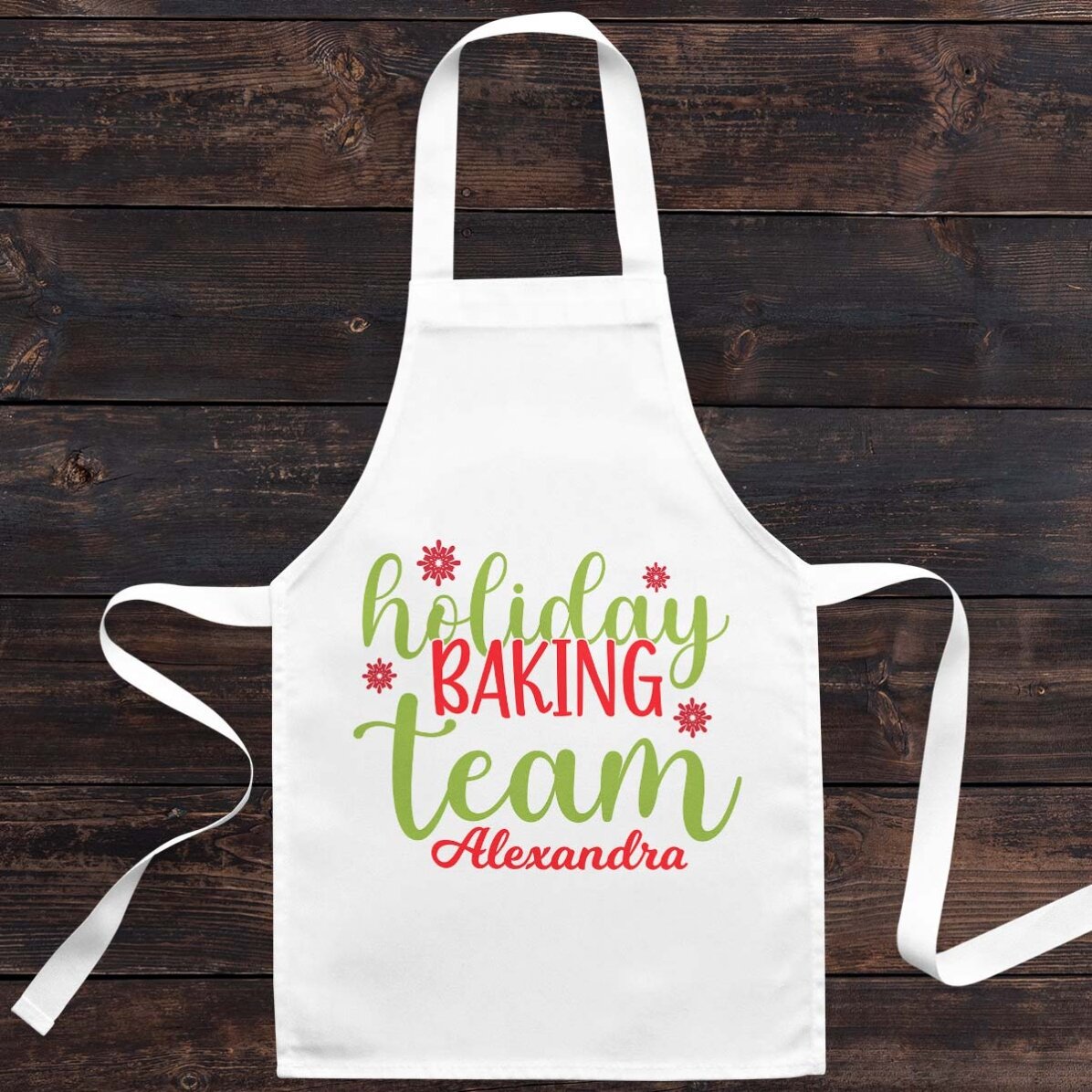 Cuchara para niños personalizada con texto - Equipo de repostería navideña
