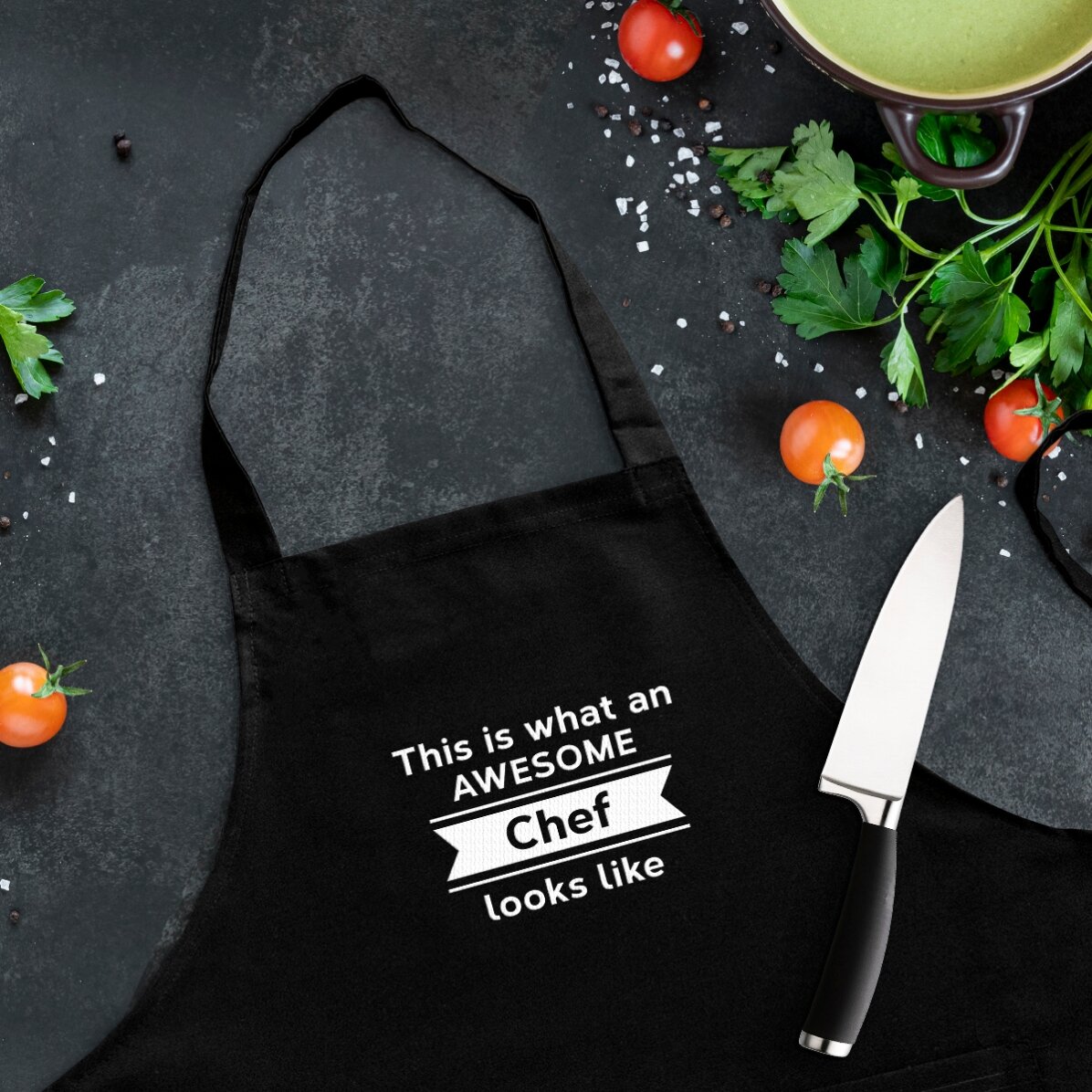 Camiseta personalizada con texto - Awesome Chef