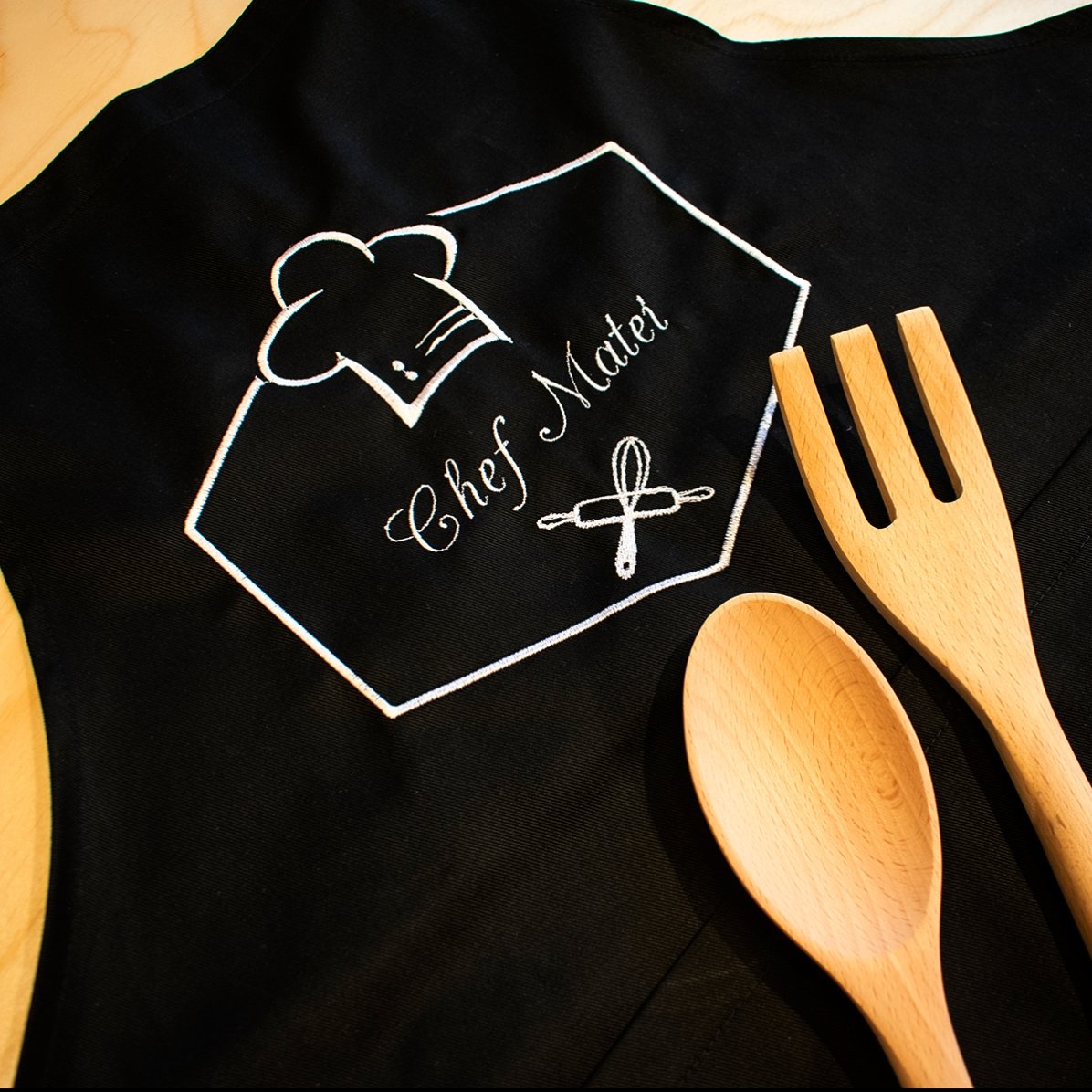 Letrero personalizado con texto: «Chef»