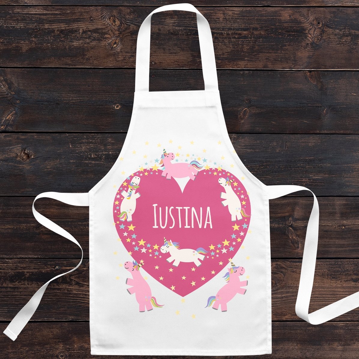 Camiseta personalizada para niños con texto: «Unicornios»