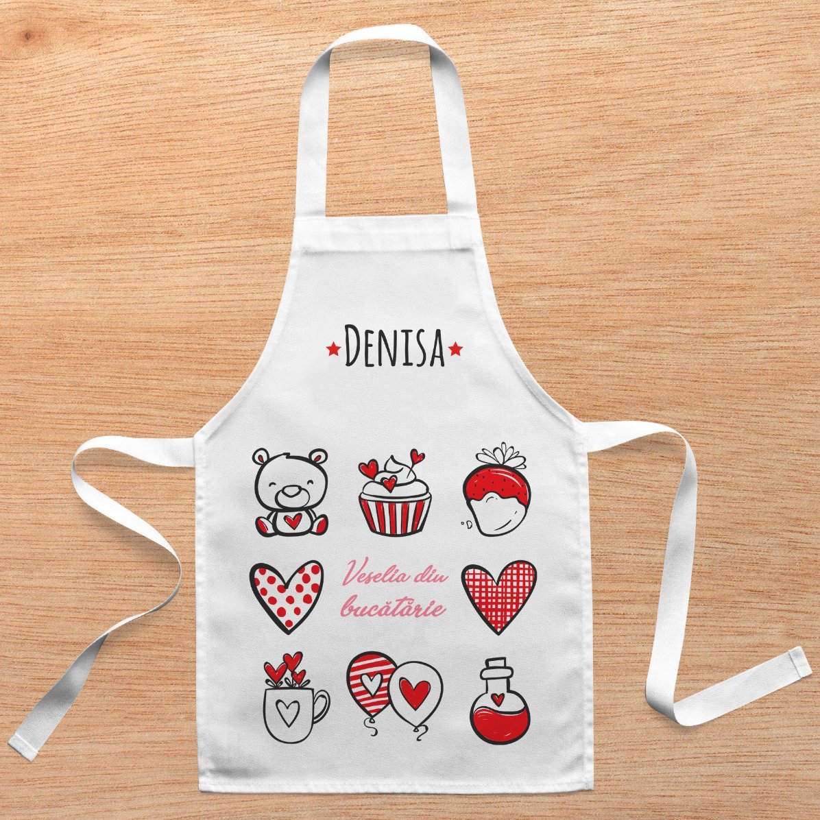 Cuchara personalizada para niños con texto: «Alegría en la cocina»