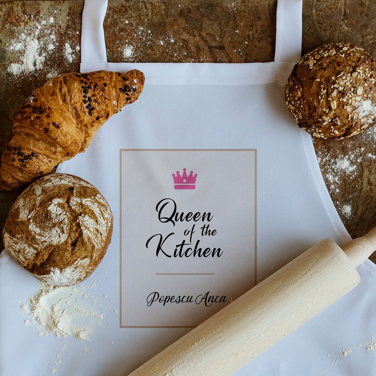Modelo blanco personalizado - Queen Of The Kitchen