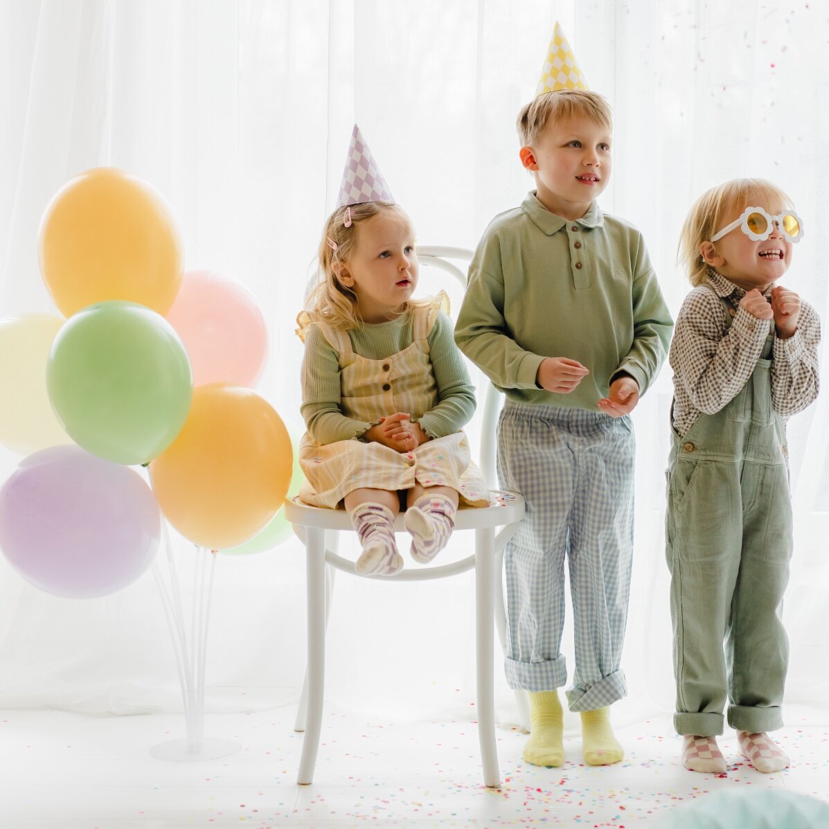 Puesto de globos variado