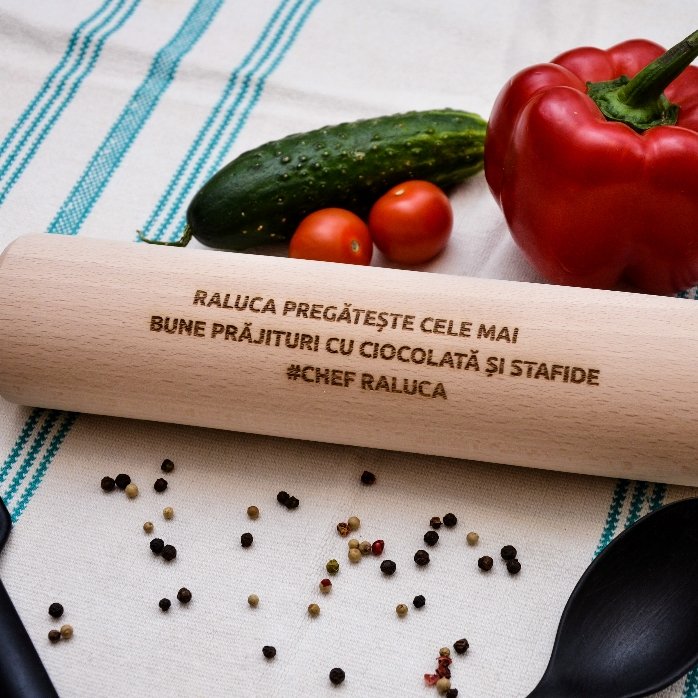 Palillo de madera personalizado con mensaje