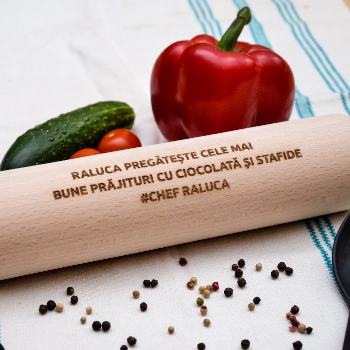 Palillo de madera personalizado con mensaje