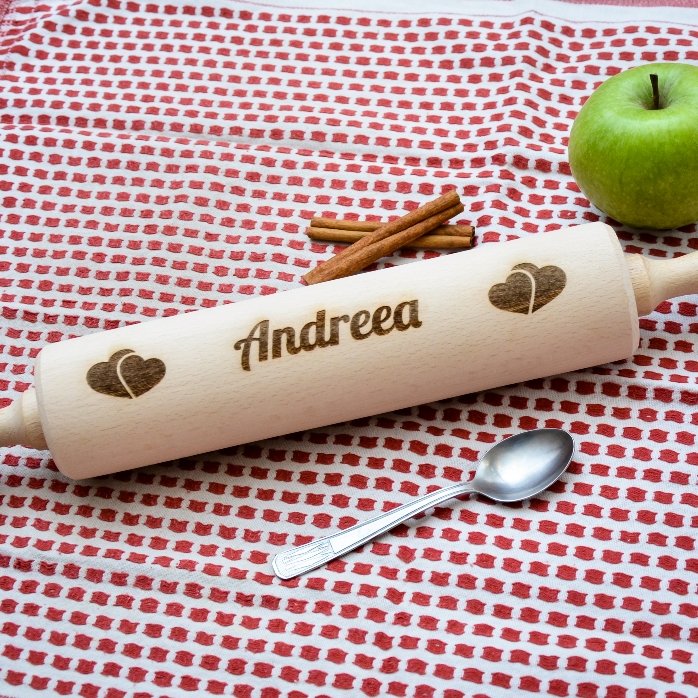 Palillo de madera personalizado con el nombre de tu pareja