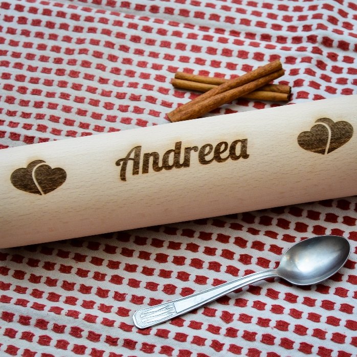 Palillo de madera personalizado con el nombre de tu pareja
