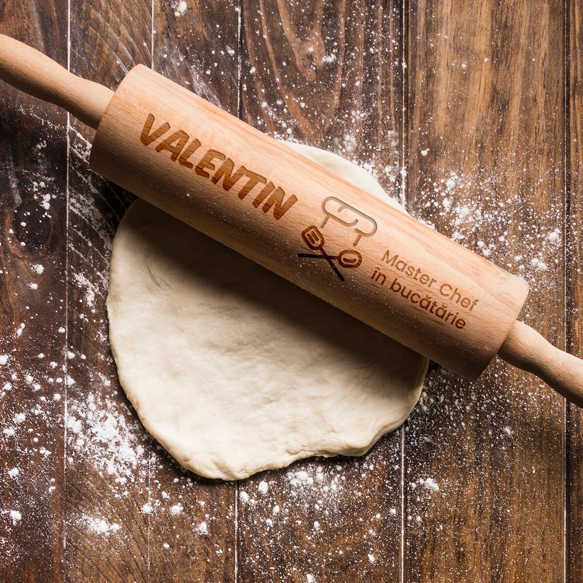 Rodillo de madera personalizado - MasterChef en la cocina