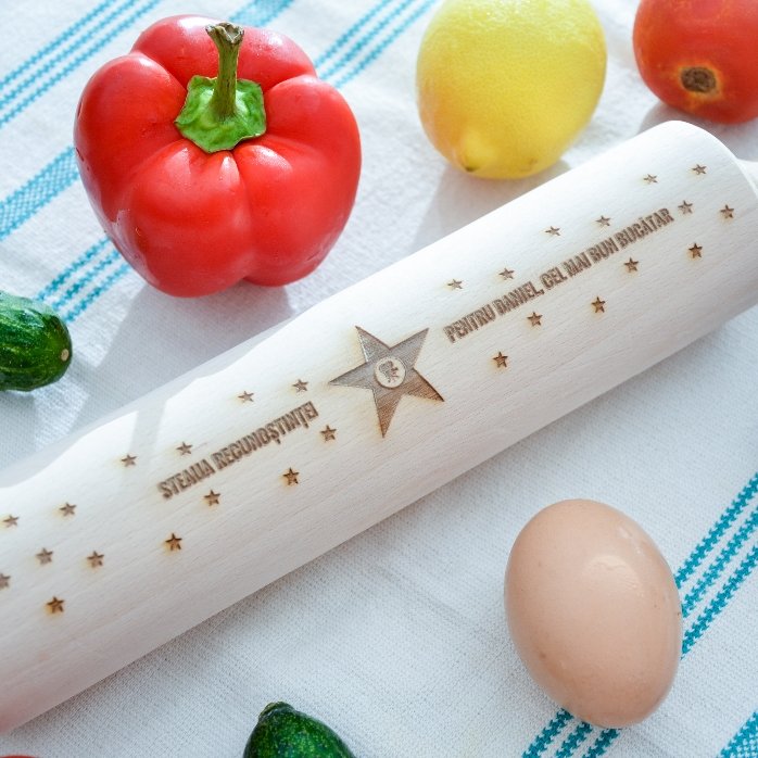 Molinete de madera personalizado - La estrella de la gratitud