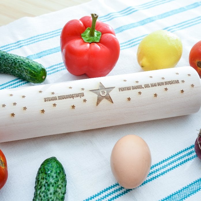 Molinete de madera personalizado - La estrella de la gratitud
