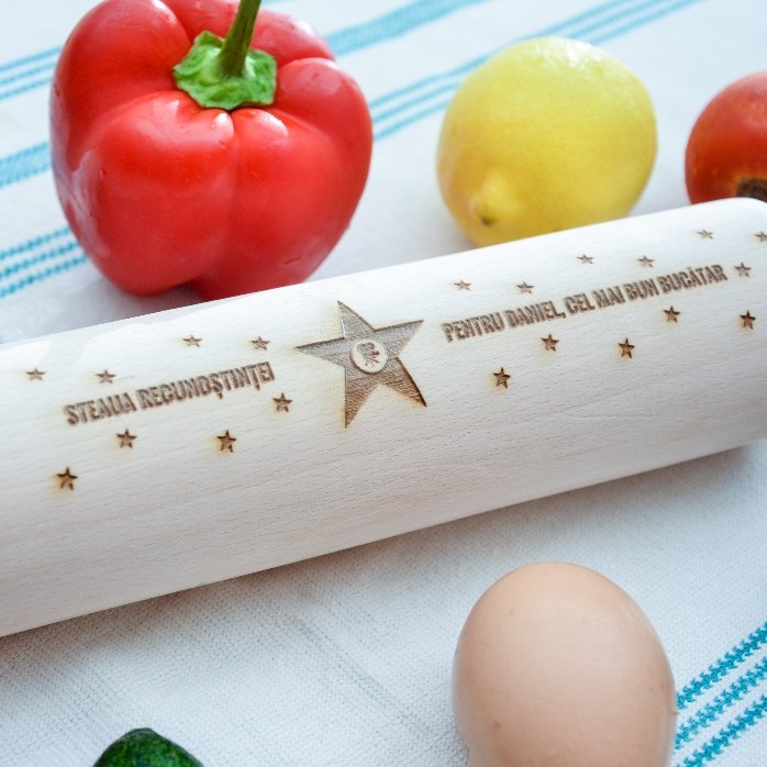 Molinete de madera personalizado - La estrella de la gratitud