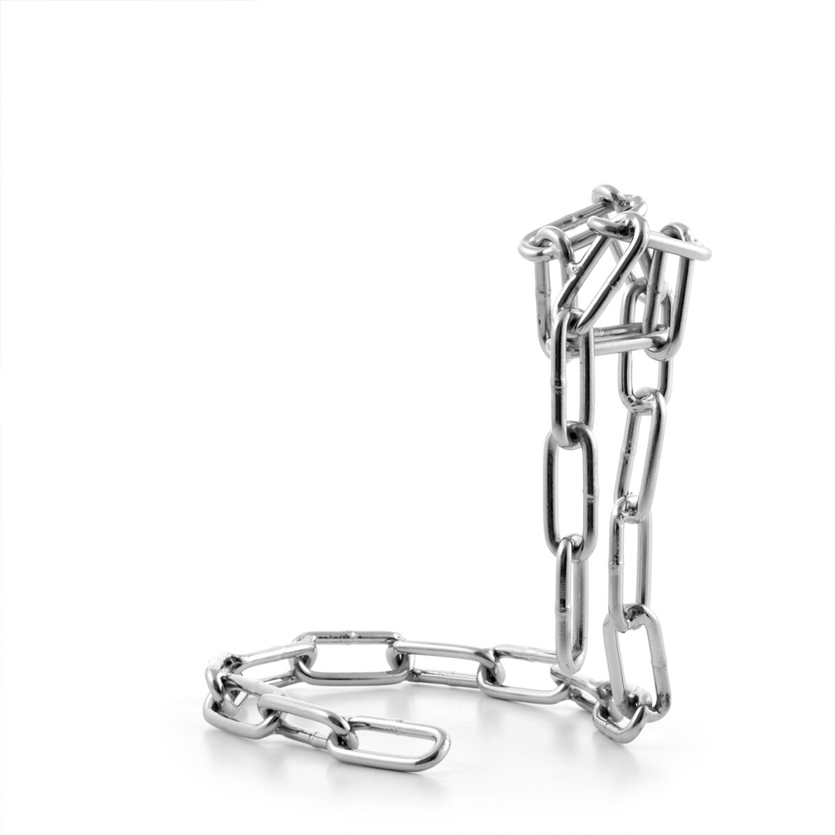 Soporte para botellas de vino con forma de cadena