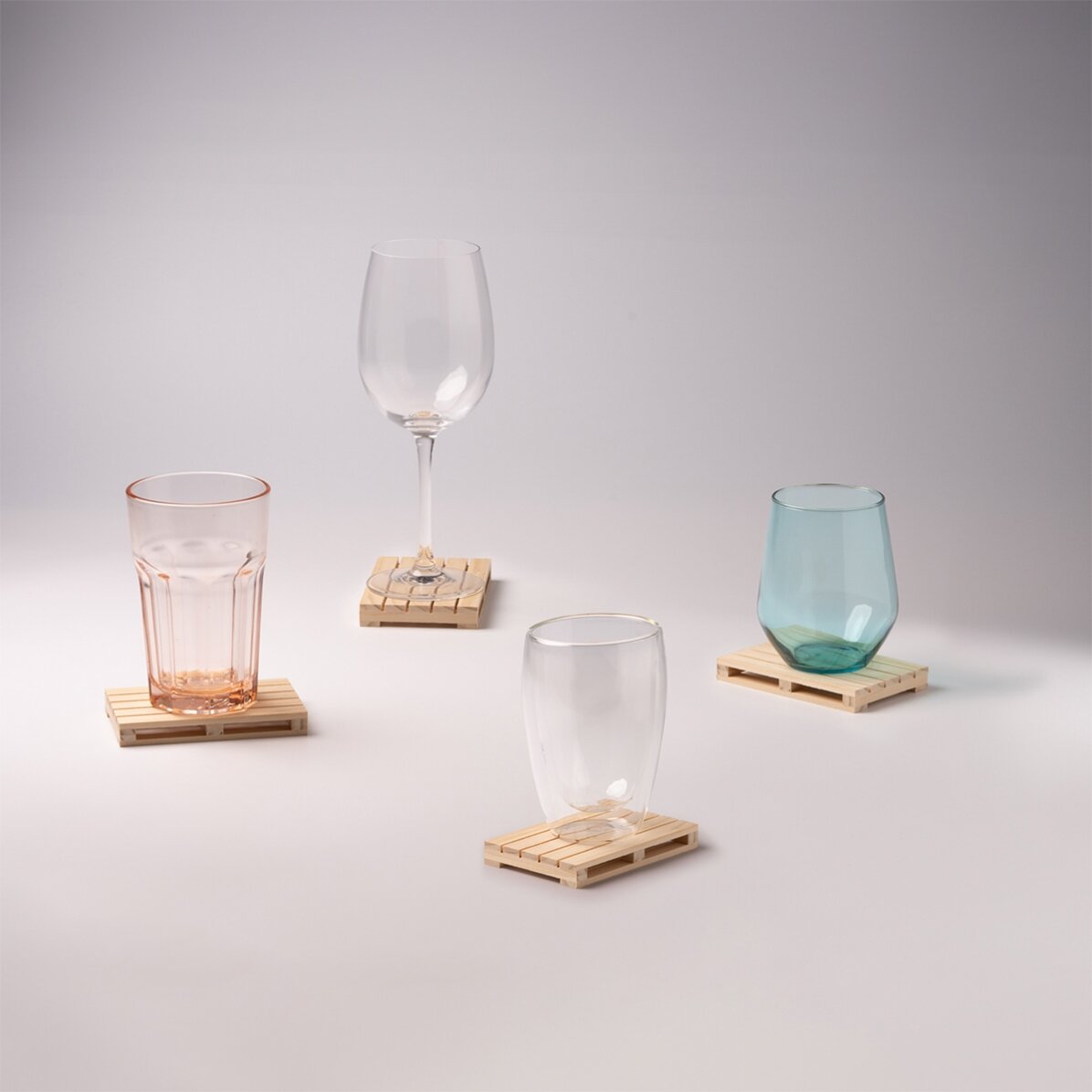 Posavasos con forma de paleta