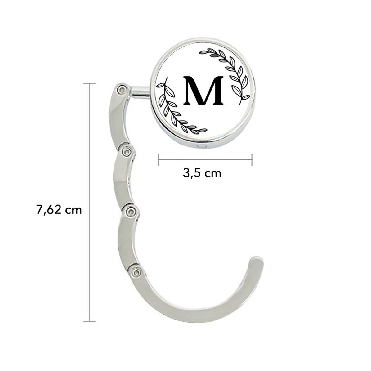 Soporte para bolso de mesa personalizado con una inicial