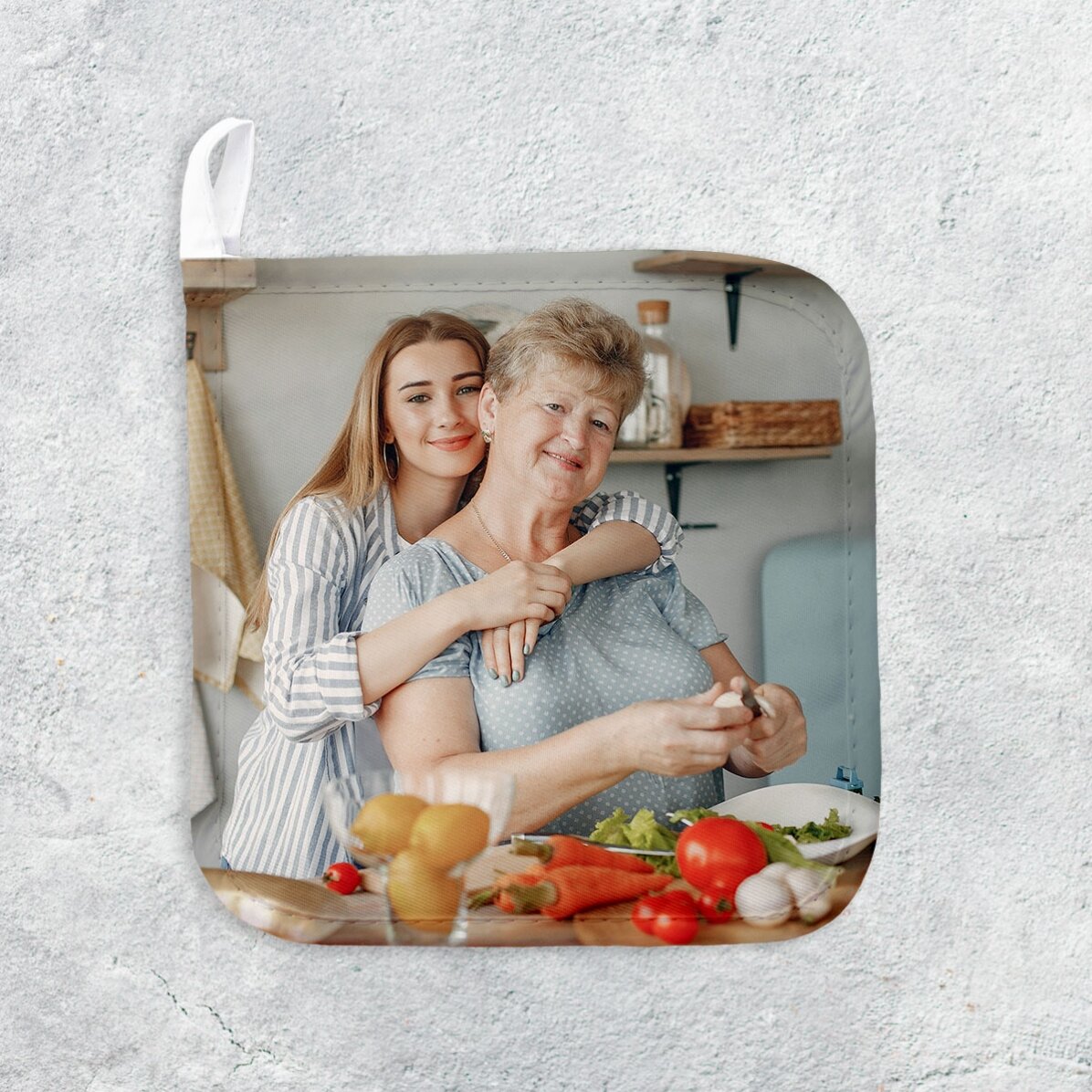 Soporte para ollas calientes personalizado con una foto