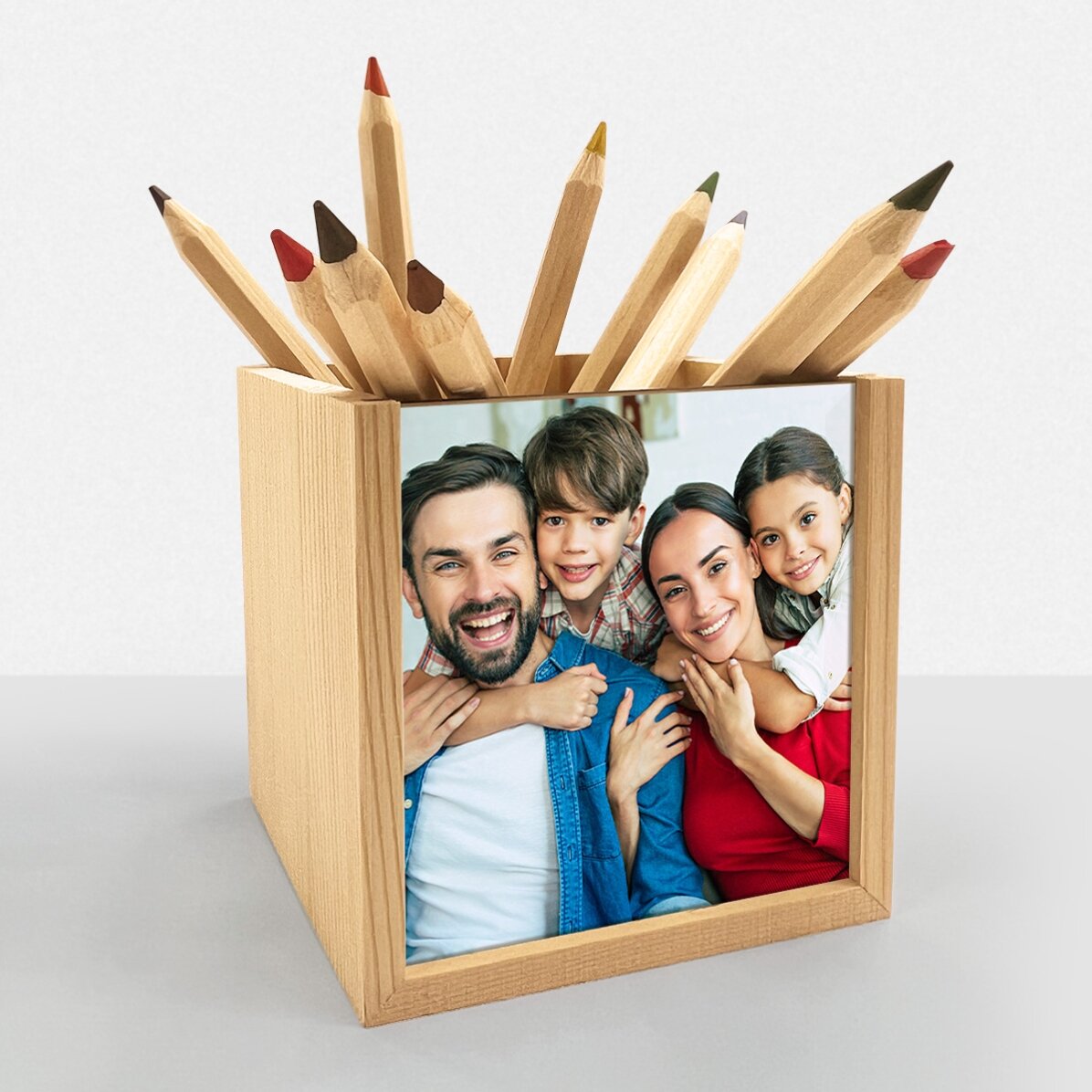Portalápices personalizado con una foto