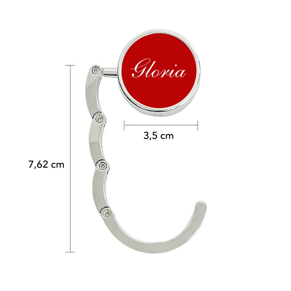 Personalised table bag holder with name