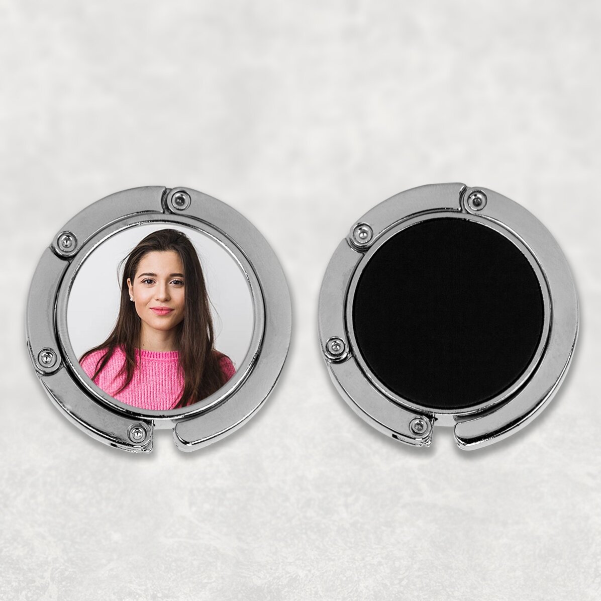 Soporte para bolso de mesa personalizado con una foto