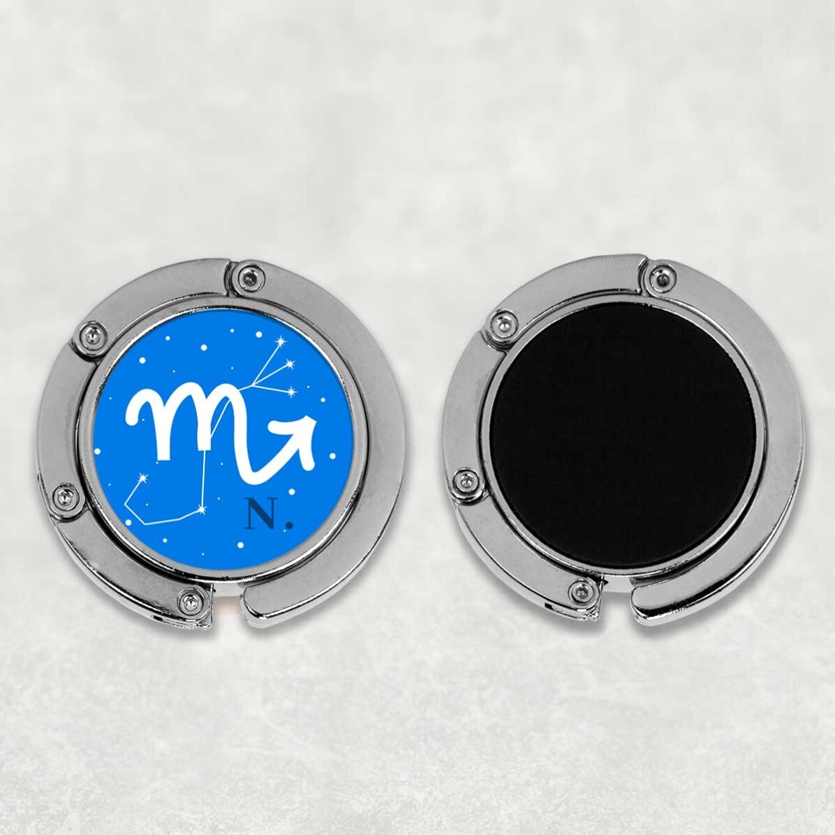 Soporte para bolso de mesa personalizado con texto - Signo del Escorpión
