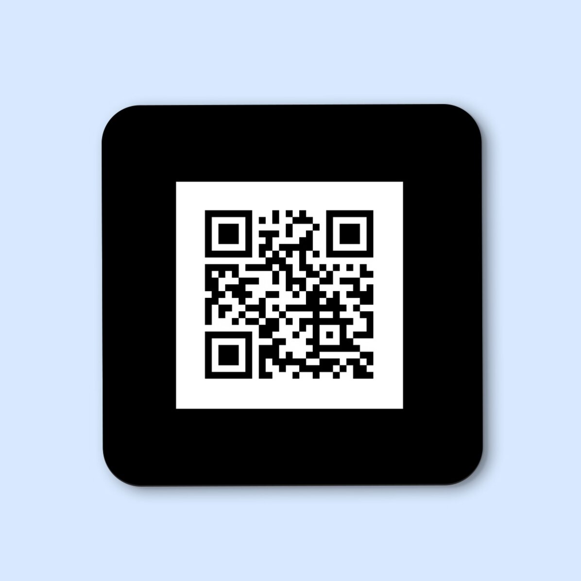 Posavasos personalizado con código QR